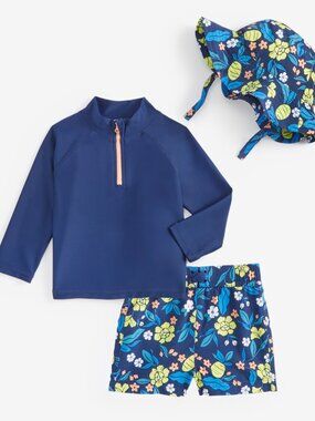 Baby Boys Printed 3-Pc. Swim 3-6m